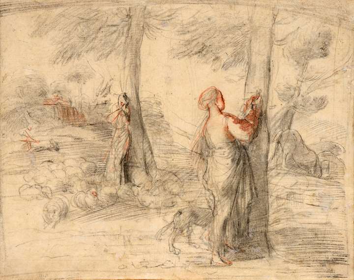 Landscape with Erminia Writing the Name of Tancred on a Tree